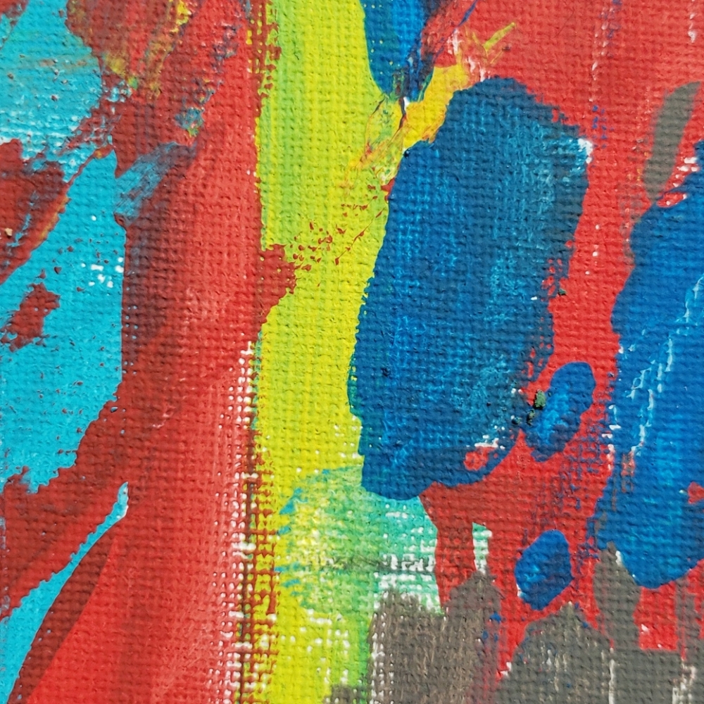 Hand painted wall art!! Point Blank- Acrylic on Canvas Board - Picture 3 of 4